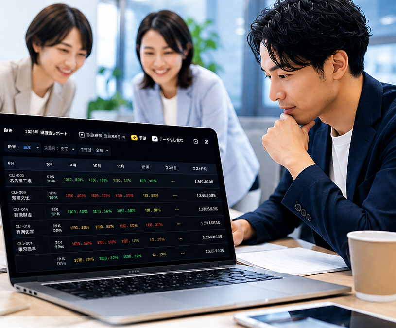 税理士・会計事務所でProfitWorkを利用するイメージ